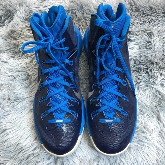Nike HyperDunk Basketball Sneakers Blue Mens Size 15 - Picture 4 of 5
